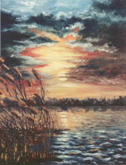 Sonnenuntergang am See