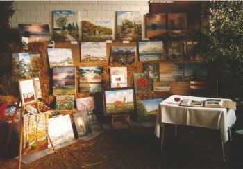 Pr�sentation meiner Bilder auf einer Ausstellung