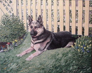 Gem�lde Hund