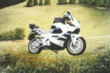 Gem�lde Motorrad