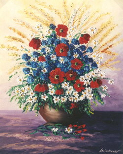 Mohn- und Kornblumen